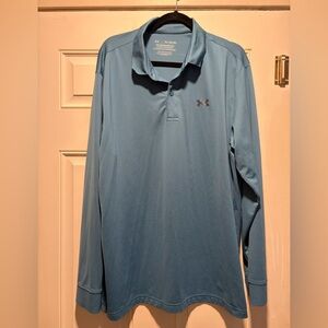 Under Armour Men's Steel Blue Polo Shirt